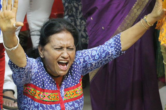 Large crowd flocked to the Night Vigil organised by Grace Ministry at Prayer Center in Mangalore, Karnataka and received Blessing, Healing, Deliverance and transformation here on Nov 04, 2017.